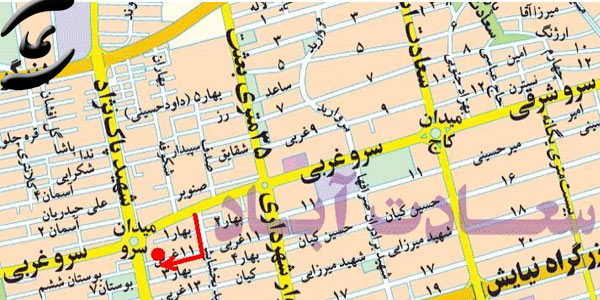 مناطق اتوبار سعادت آباد